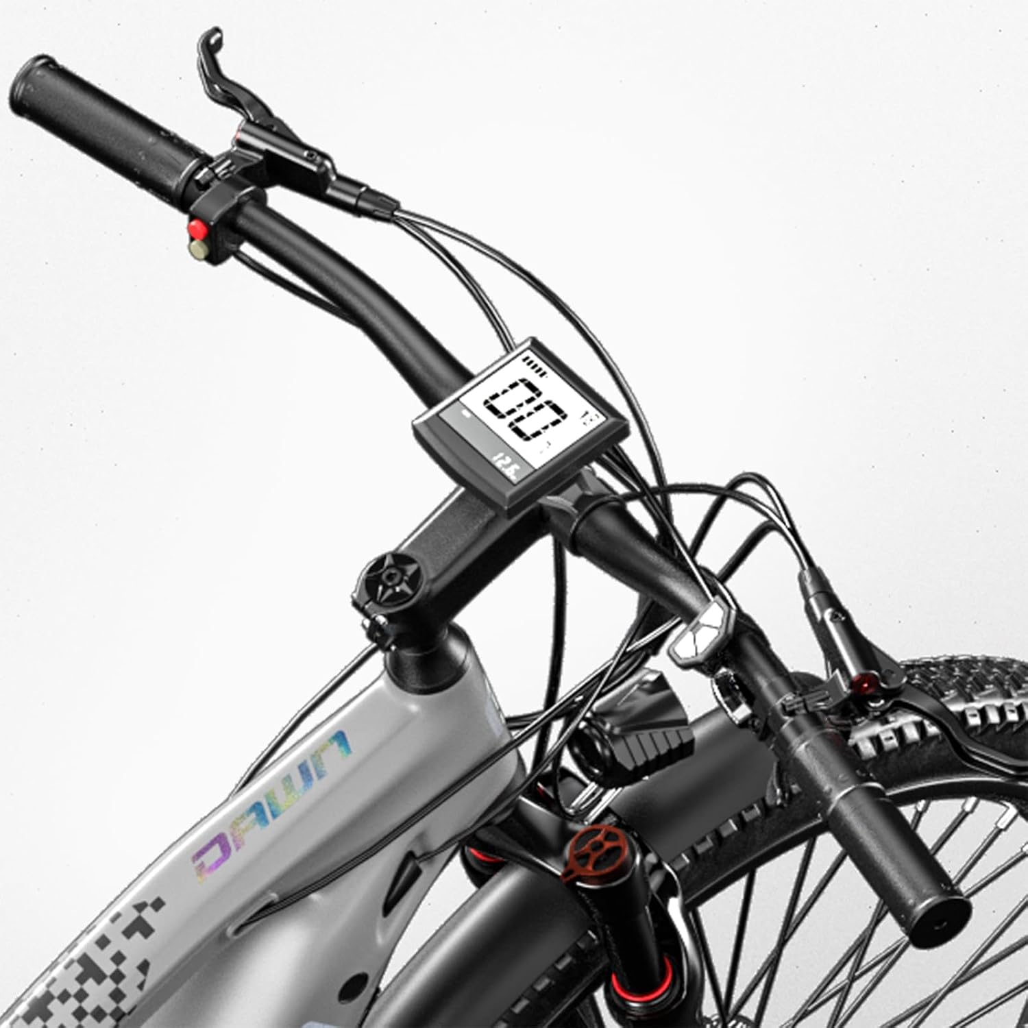 Handlebar display and controls of cysum e-bike