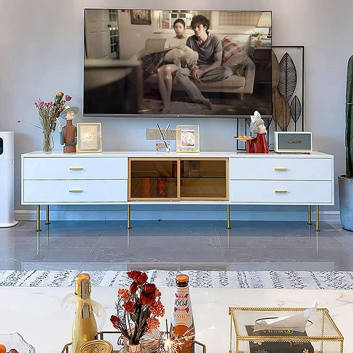 Heavy Duty Table Legs, DIY Furniture Metal Legs,Set of 4 Stainless Steel Furniture Legs, Furniture Legs Metal, Adjustable Furniture Feet Replacement Furniture Leg,for Coffee Table,