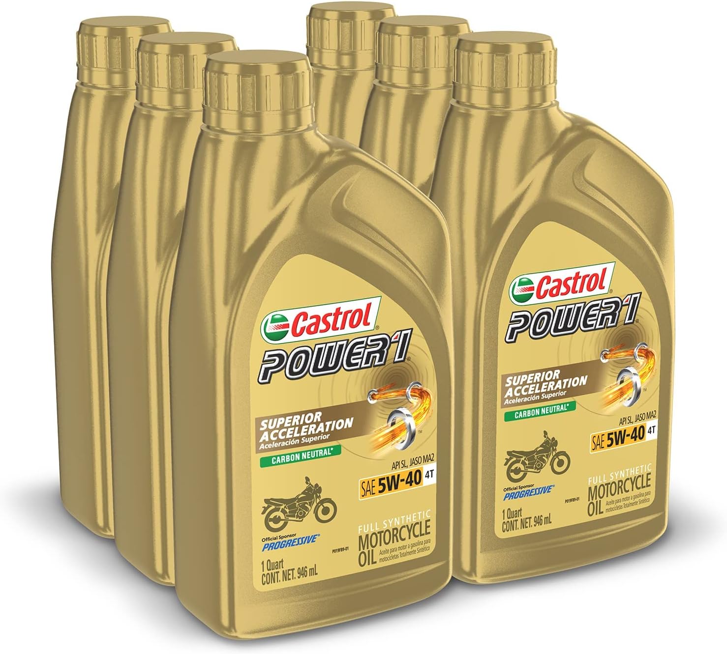 Castrol Power1 4T 5W-40 Full Synthetic Motorcycle Oil, 1 Quart, Pack of 6 5 71wFbzkRY1L. AC SL1500