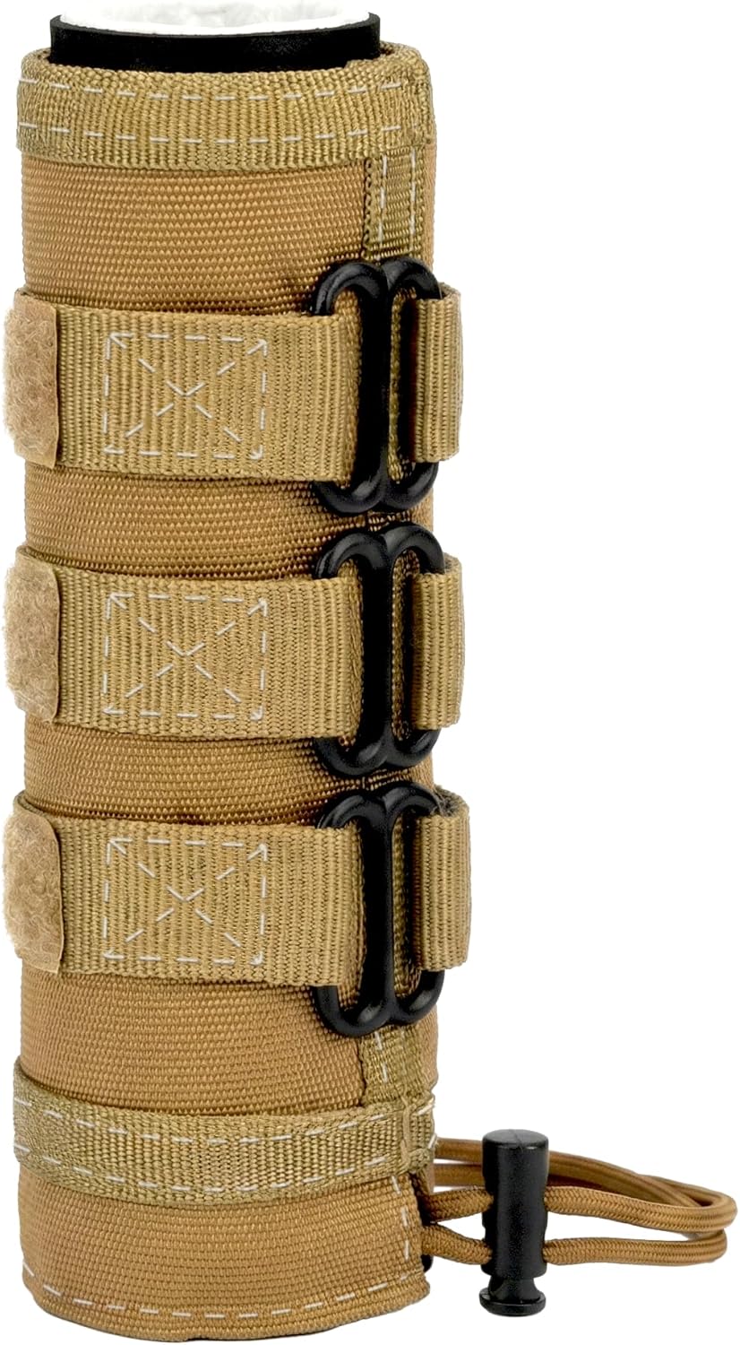 [2026 Upgraded] Suppressor Cover(6/7 inch)with Burnproof Sleeve,1200℉ Heat Resistant Suppressor Wrap for Shooting with Flame Retardant Carbon Fiber,Provide Extreme Heat Protection&Non-Slip Design