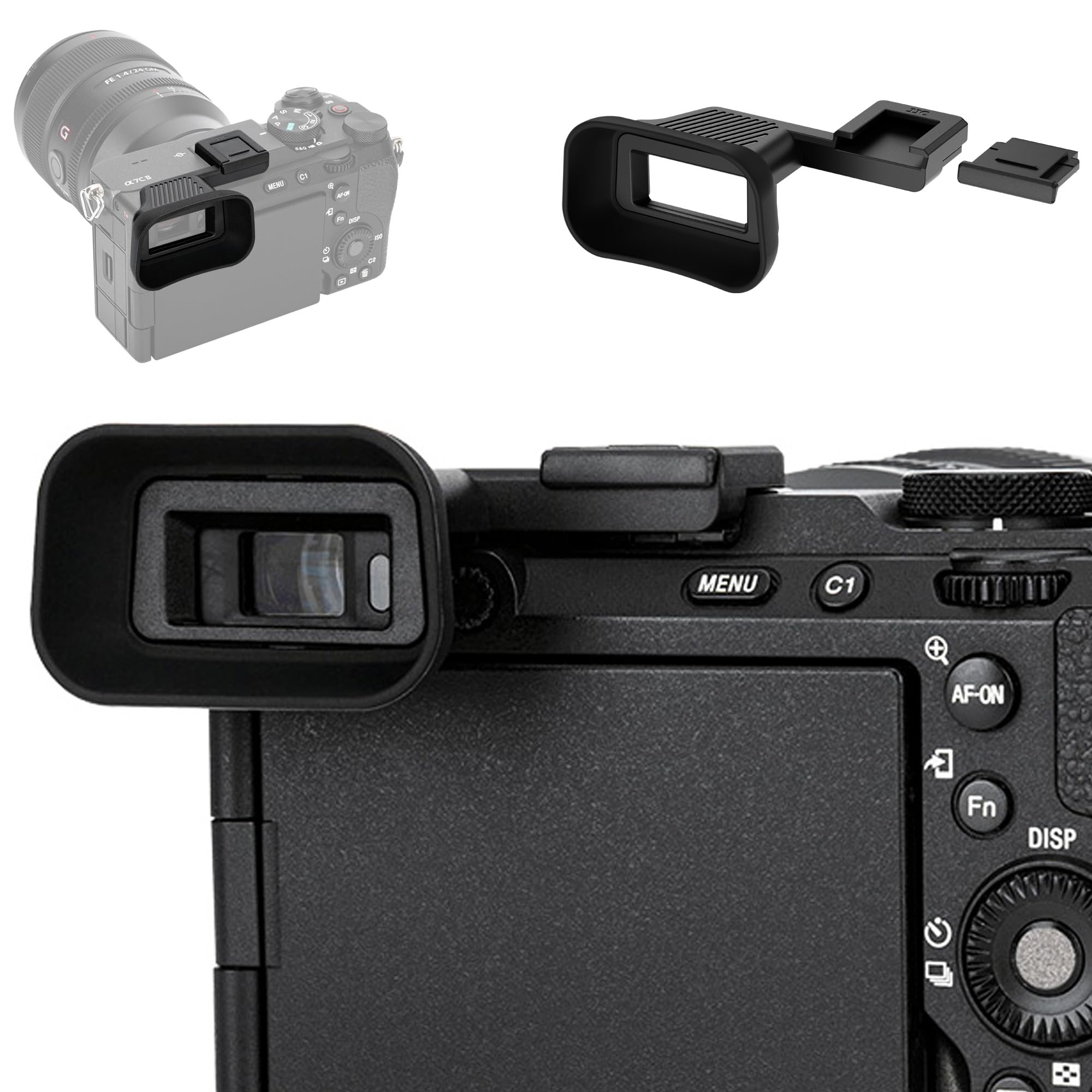 Amazon.com : Upgraded A7C II A7CR Eyecup Eye Cup with Hot Shoe