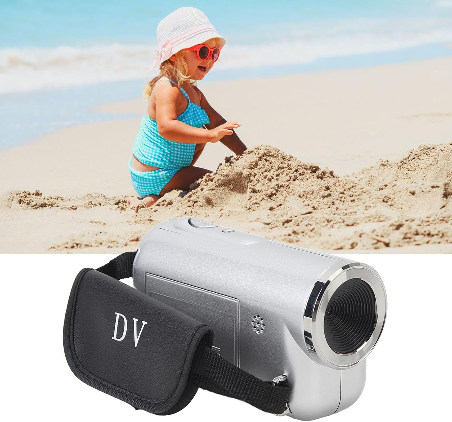 Kids Video Camera 16MP 1080P HD Digital Video Recorder, 2.0 Inch Color TFT Screen with 16X Zoom, for Children Ages 3-10 to Capture Photos and Videos (Silver)