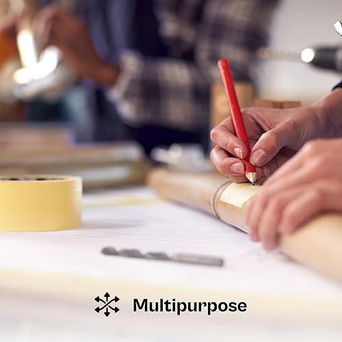 Miniatura 4 de PackagingSuppliesByMail PSBM - Cinta adhesiva, 2 pulgadas x 60 yardas, paquete de 24, diseño fácil de rasgar para pintura, artes y manualidades