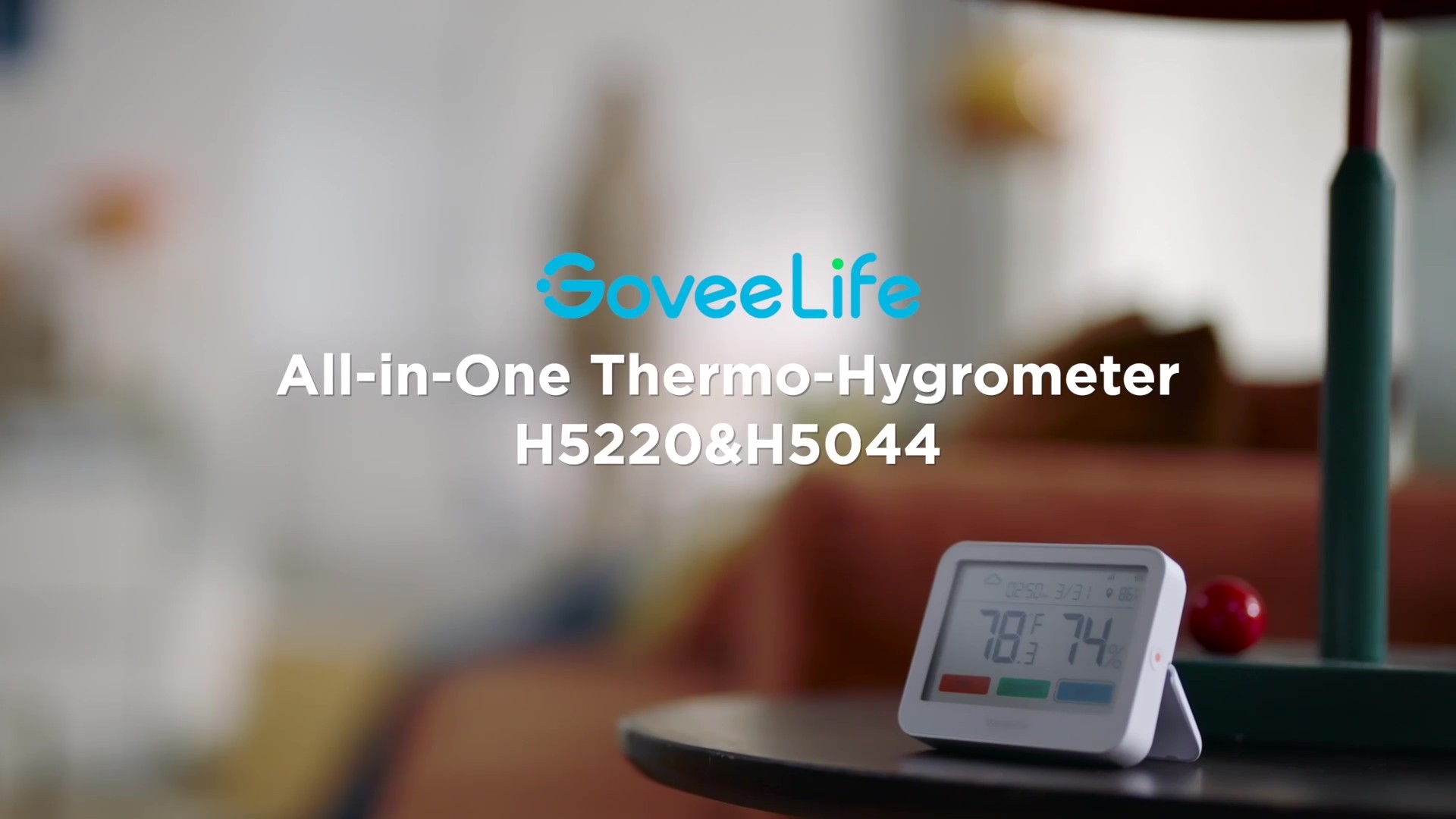 Image of GoveeLife Bluetooth Thermometer Hygrometer H5220, Large LCD Display 1-Pack