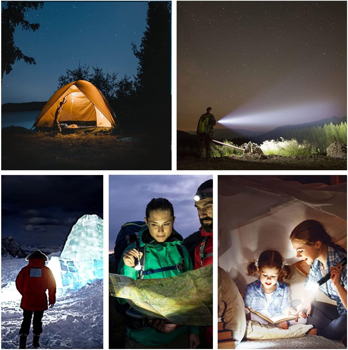 Wurkkos FC12 Tactical EDC Flashlight Super Bright Torch 2000Lumens with SFT40 LED, IPX-8 Waterproof Level Emergency LED Light for Camping Hiking Cycling (Black) - - 