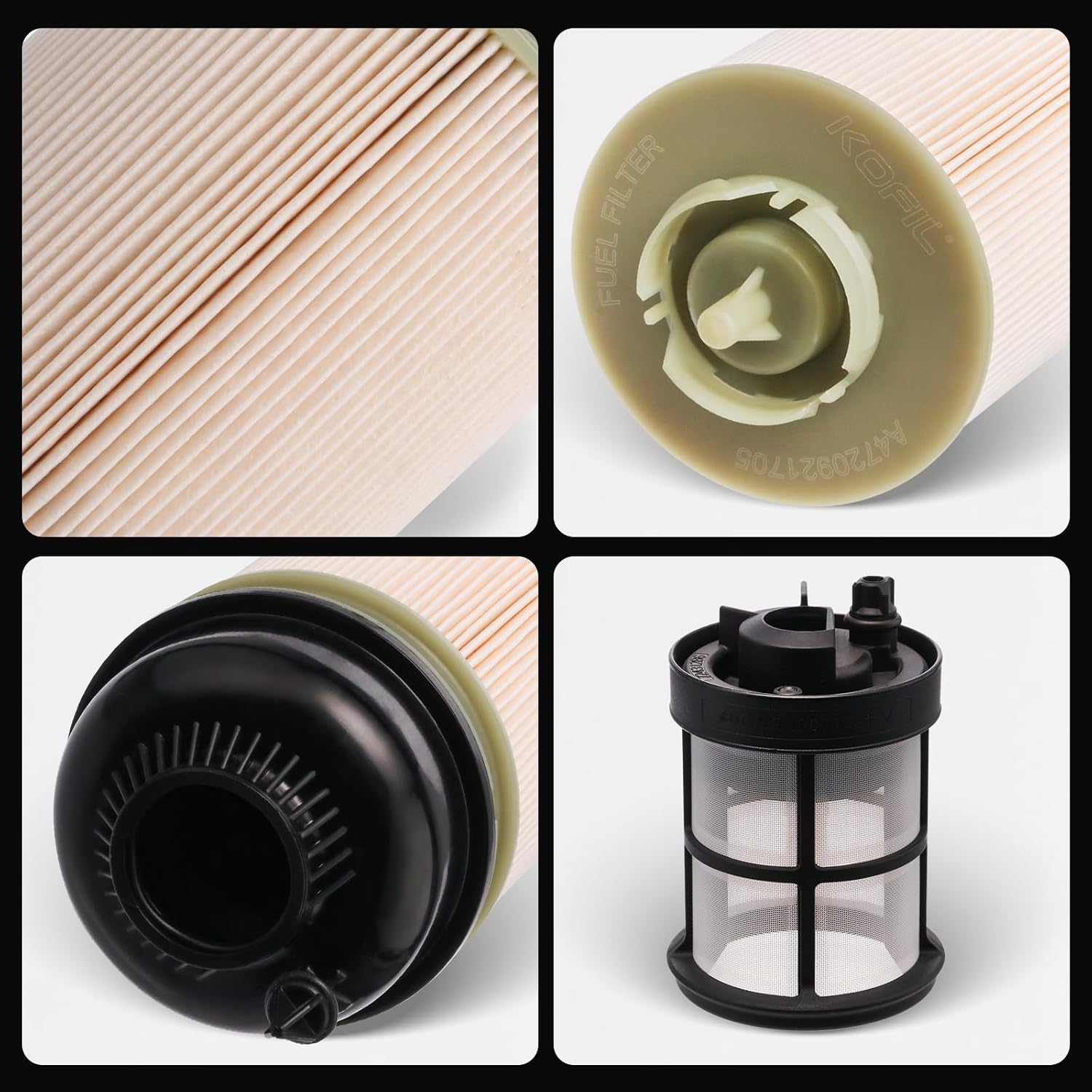 A4720921705 Fuel Filter Kit, for 2020 and Newer DD13, DD15 and DD16 Engines, Replaces# A4720921405001, P582831, FK11011, KX46910, WF10678