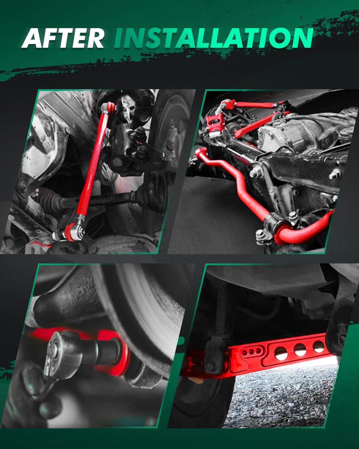 SCITOO Camber Arm Rear Lower Adjustable Suspension Kit Fit for 2001-2006 for Acura MDX, 2003-2007 for Honda for Accord, 1999-2004 for Honda Odyssey, 2003-2008 for Honda Pilot.