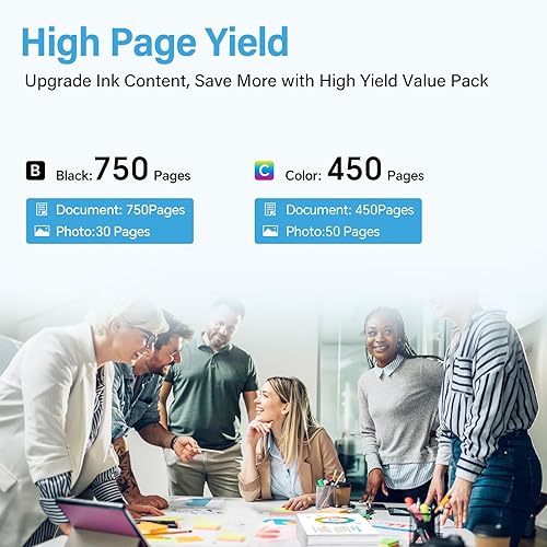 Miniatura 3 de Cartuchos de tinta 65XL compatibles con HP Ink 65 High Yield Work para HP Deskjet 3700 3755 3752 3772 2600 2652 2655 Envy 5055 5000 5052 Cartuchos