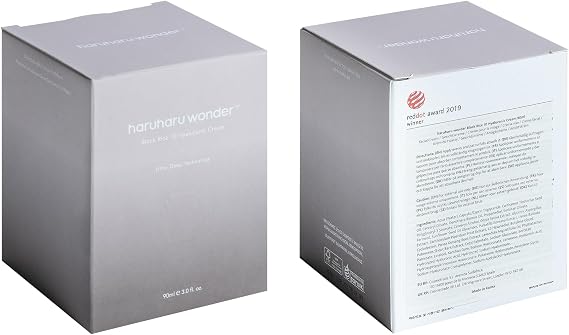 haruharu Black Rice 10 Hyaluronic Cream, 3.0 fl.oz, Lavender Scent, Vegan