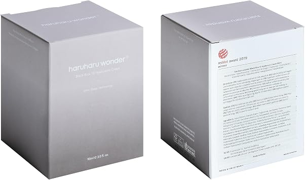 haruharu Black Rice 10 Hyaluronic Cream, 3.0 fl.oz, Lavender Scent, Vegan