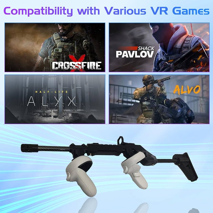 Amazon.co.jp: YipuVR VR ガンストック Meta Quest 2 用、VR Gun