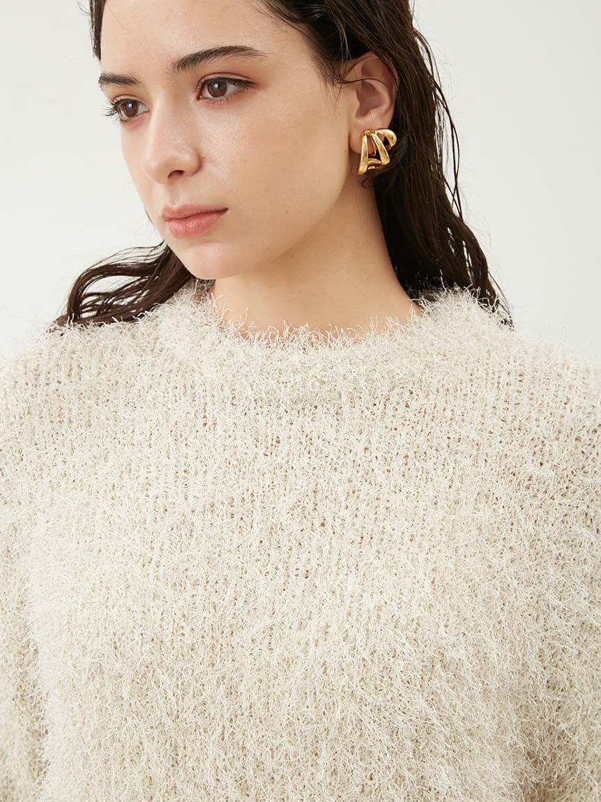 お買い得！！★Mila Owen(ミラオーウェン)のストアを表示★[ミラオーウェン] クルーネックシャギーニットトップス 09WNT244183 レディース