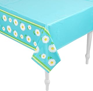 Fun Express Daisy Party Plastic Tablecloth