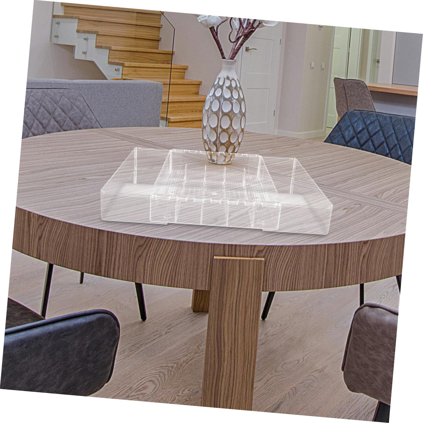 MAGICLULU Ausziehbarer Acryl Besteckkasten mit Mehrfachfächern Erweiterbarer Küchenorganizer für Löffel und Gabeln für Schlafzimmer und Badezimmer Leicht und Multifunktional