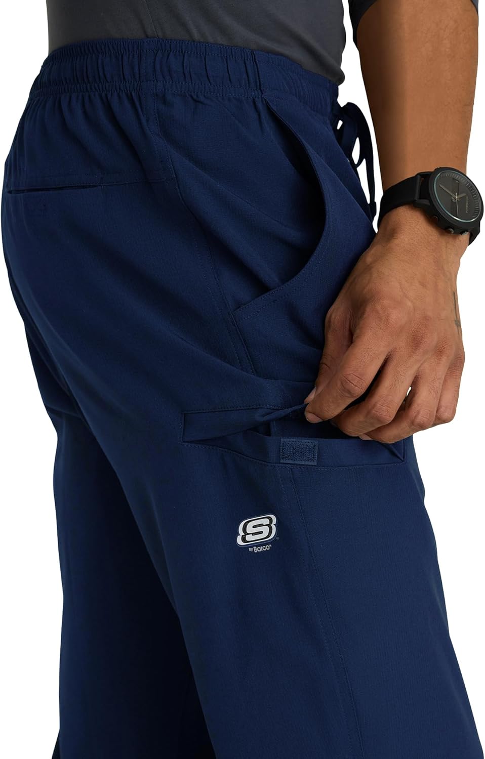 BARCO Skechers Vitality Crew Scrub Jogger for Men - Medical Cargo Pant, 4-Way Stretch, Sustainable Fabric Men's Scrub Pant