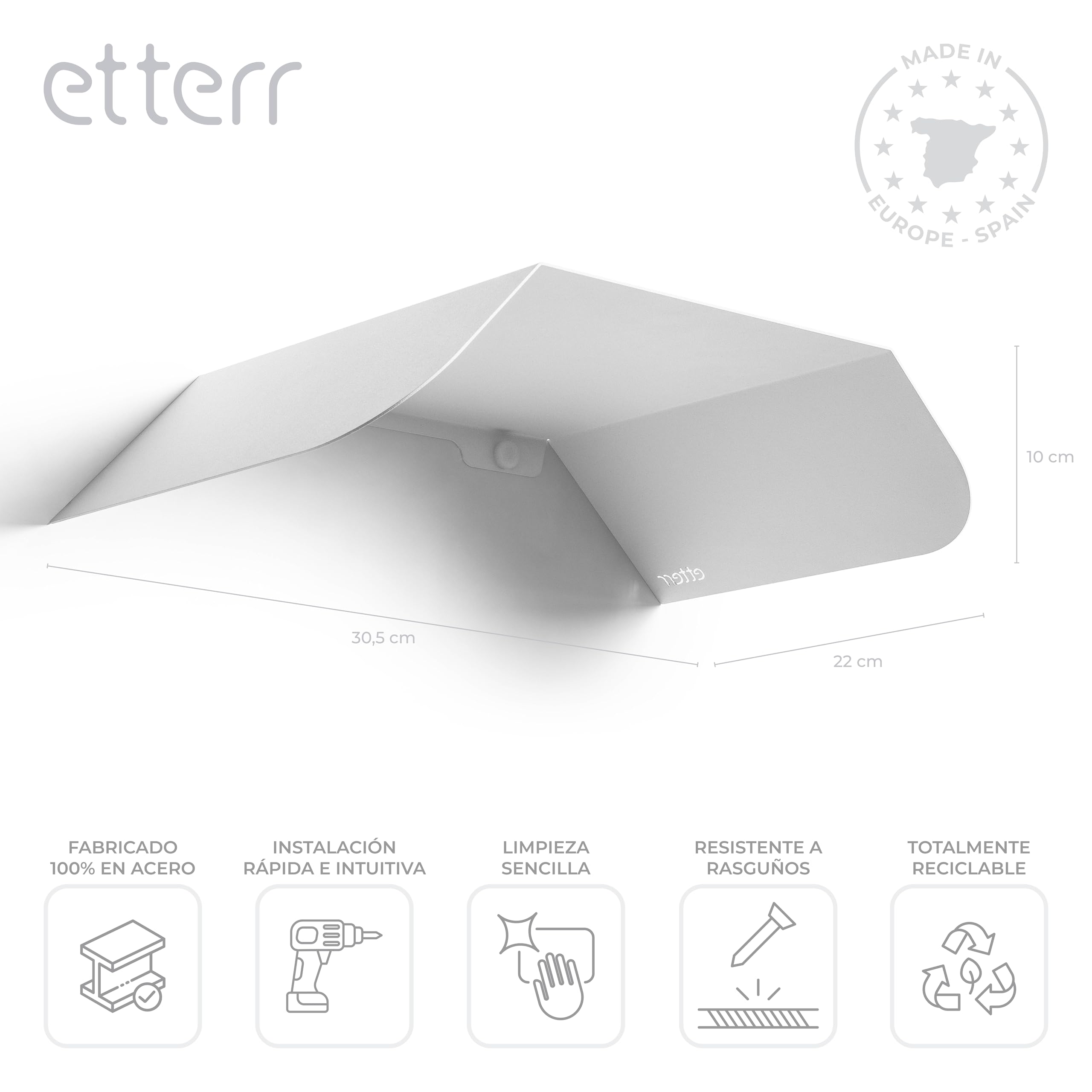 • Toit métallique pour caméra de sécurité • Visière auvent anti-pluie, pare-soleil • Toit couvert, abri et toit pour caméra IP, CCTV et visiophone • Protection pluie et rayons UV