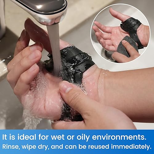 Miniatura 6 de Velpeau Soporte flexible para el pulgar CMC, férula de goma suave para el pulgar para el dolor y apoyo de artritis, férula de restricción CMC para