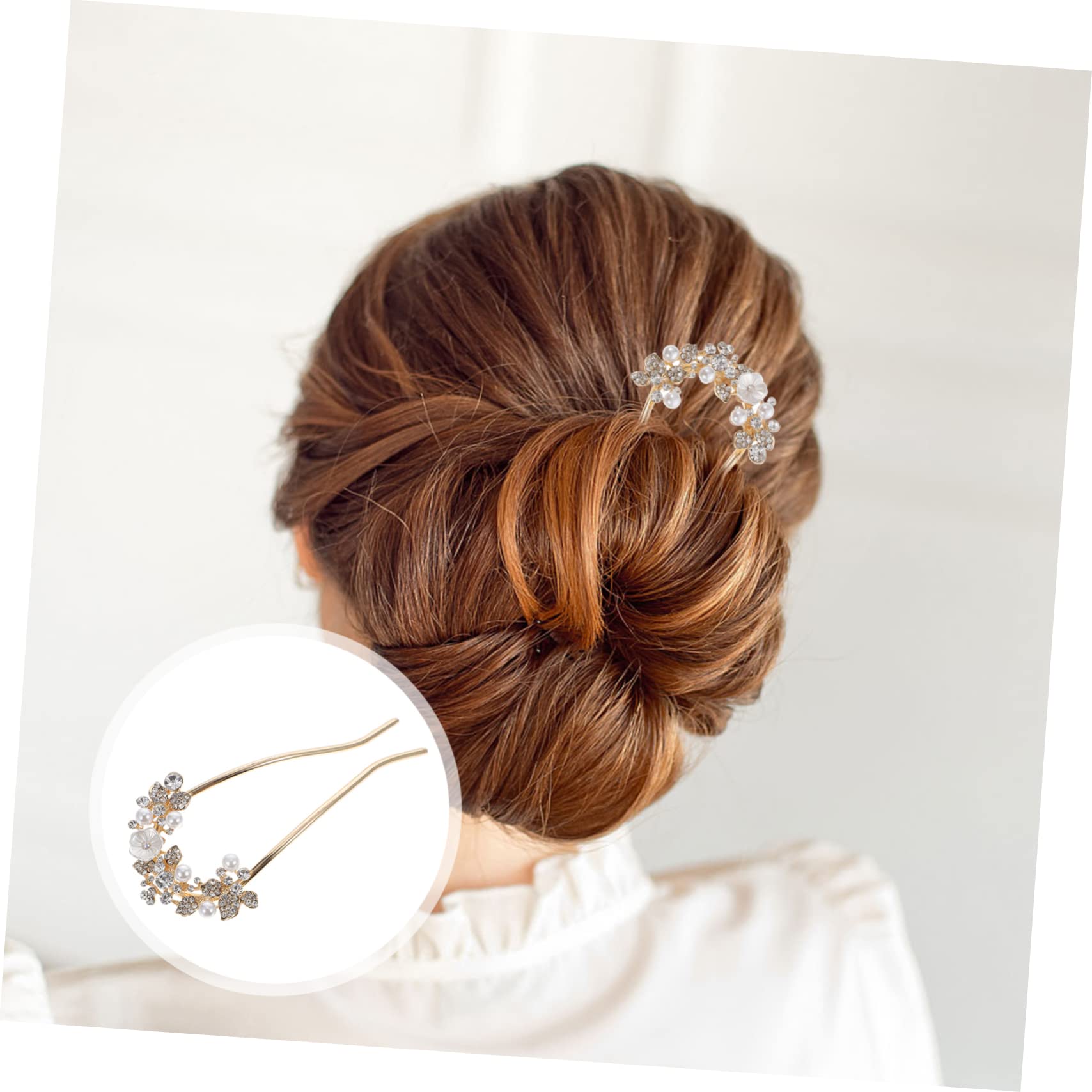 minkissy 3pezzi Fermaglio Elegante Per Con Perle e Strass Accessorio Moda Per Donne e Ragazze Design Raffinato Per Acconciature Formali e Informali