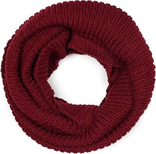styleBREAKER Fine Rib Knitted Scarf, Plain Loop Scarf, Unisex 01018112