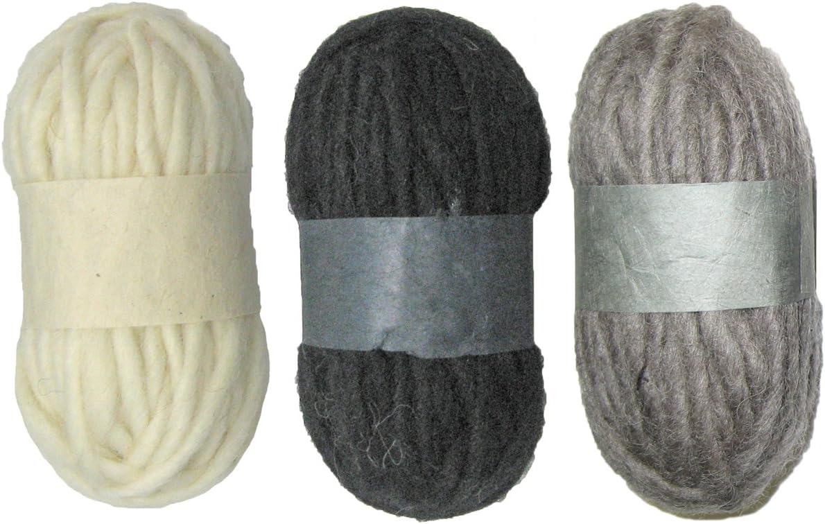 Dimensions Needlecraft 3-Pack Pencil Roving, Neutral