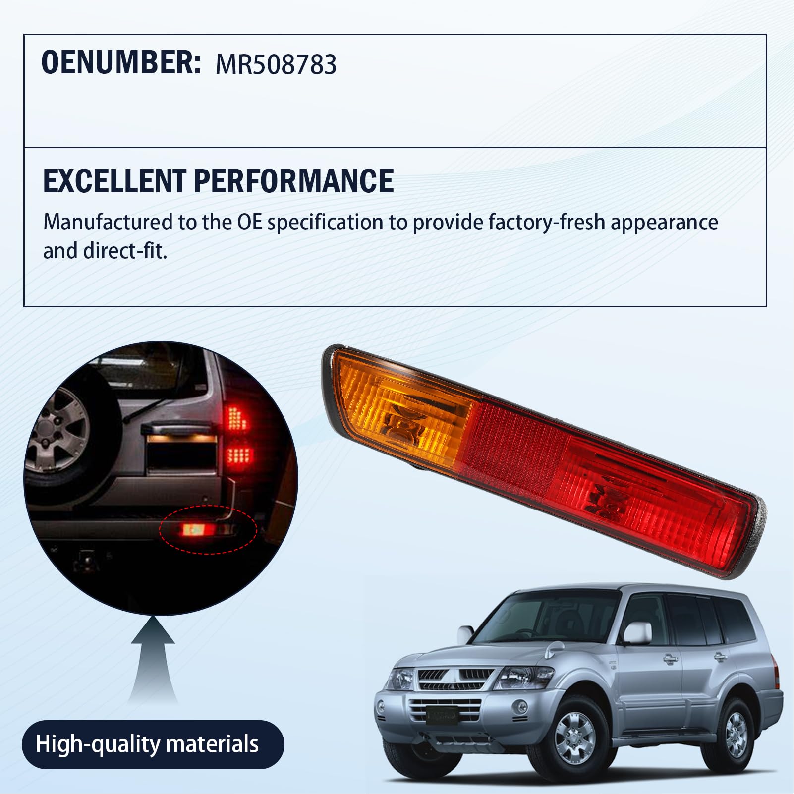 Luci posteriori Sinistro Per Pajero/Montero Shogun 3 V73 6G72 V75 6G74 V78 4M41 Fanali posteriori MR508783