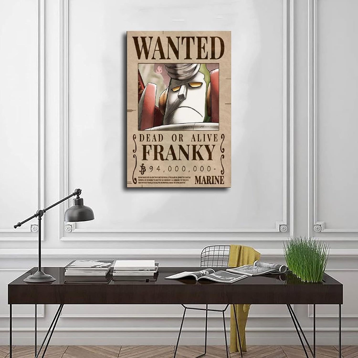 Buy One Piece Franky Wanted Anime Canvas Poster Wall Art Decor Print Picture Paintings For Living Room Bedroom Decoration Unframe 24 36inch 60 90cm Online In Turkey B092pbt7l9