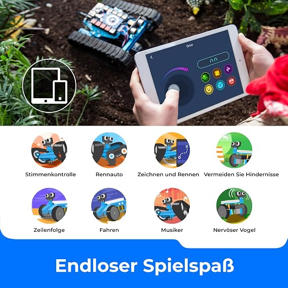 Makeblock mBot Ranger Robot 3 in 1 Programmable Robot Building Kit Coded Toy 3 Shapes with Me Auriga Bluetooth Version Programmable Robot Toy Gift for Kids.