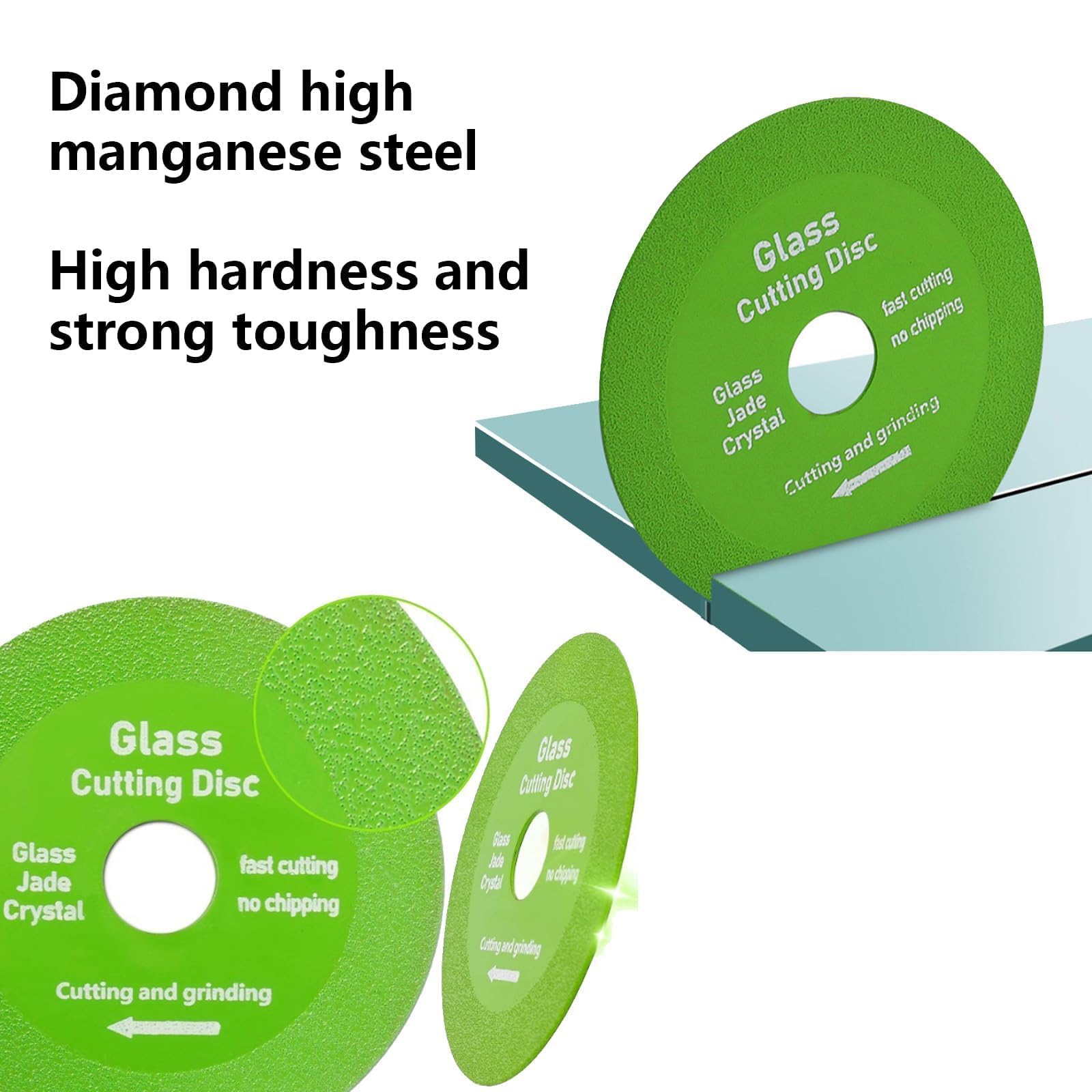 NIYATA 3 PCS 115mm Diamond Cutting Disc, Tile Cutting Disc for Angle Grinder Diamond Blade for Disc Cutters for Glass Jade - Image 3