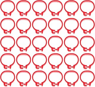 balacoo Duck Leg Rings 100pcs 10mm Racing Pigeon Leg Rings Bird Rings Leg Bands for Pigeon Parrot Finch Canary Hatch Poultry Rings Red Hen Leg Bands