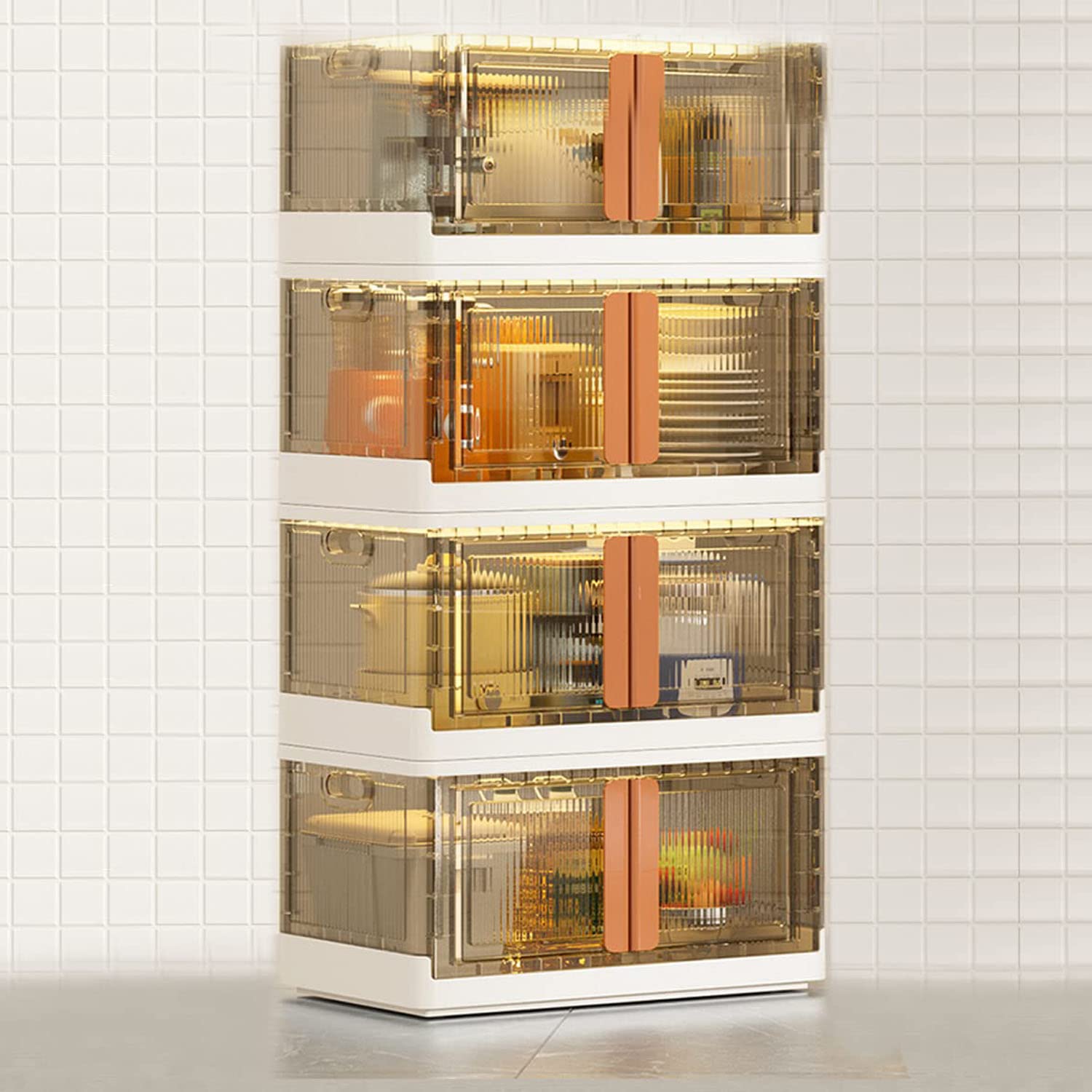 Photo 1 of Storage Bins with Lids - 4 Packs 8.5Gal Plastic Storage Bin