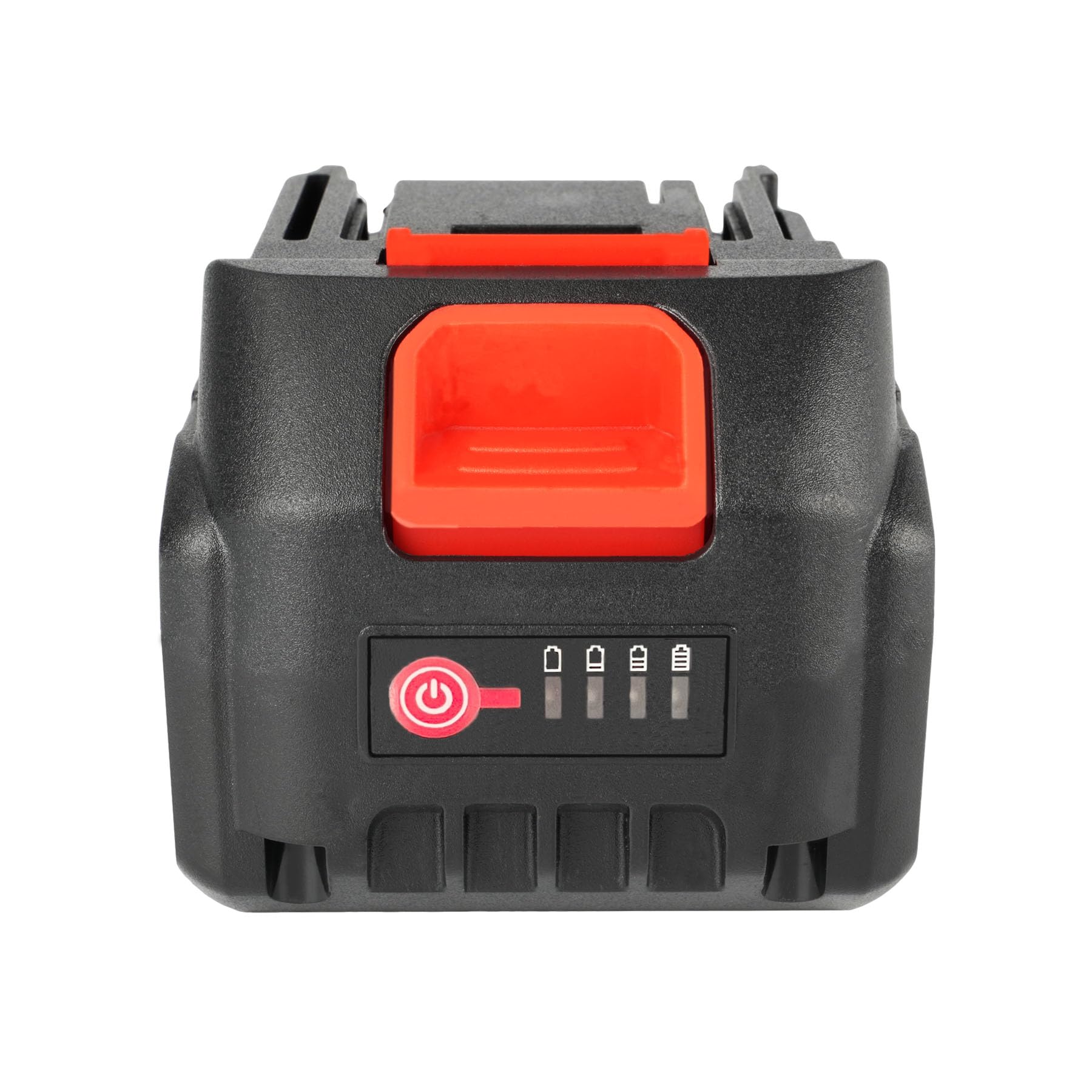 Batteria al litio da 21 V - 4,0 Ah Batteria di ricambio con indicatore LED compatibile con soffiatore per foglie e mini motosega senza fili da 4 pollici/6 pollici