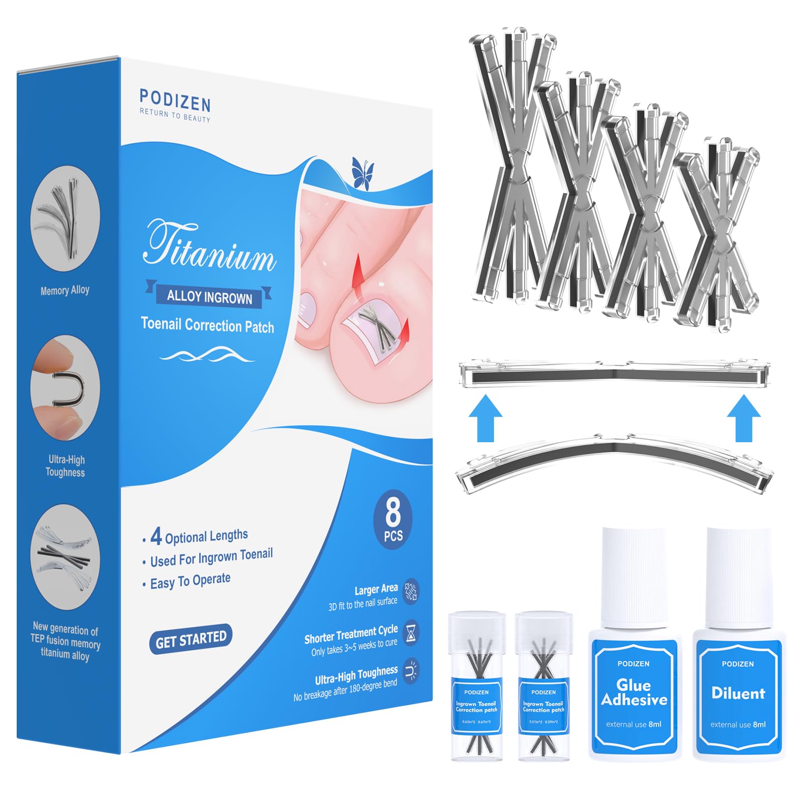 3x Stronger Force Ingrown Toenail Treatment Corrector for Toenail Relief