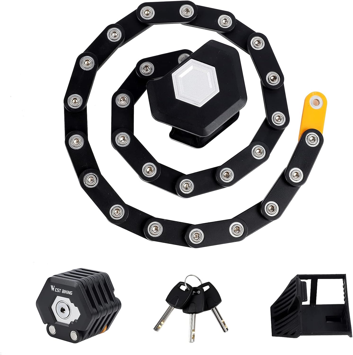 CYCLESPEED Folding Bike Lock Compact Bicycle Locks Anti