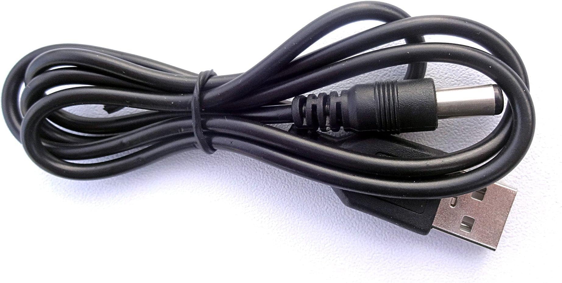 10-PACK USB to DC 5.5x2.1mm cable 3.3ft (1m) - standard type A male to type M barrel