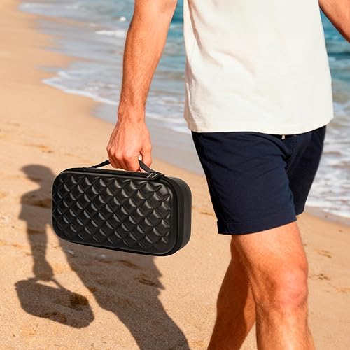 Miniatura 7 de Estuche organizador de lentes de sol, soporte para múltiples pares de anteojos, almacenamiento de viaje para lentes de sol con 8 compartimentos