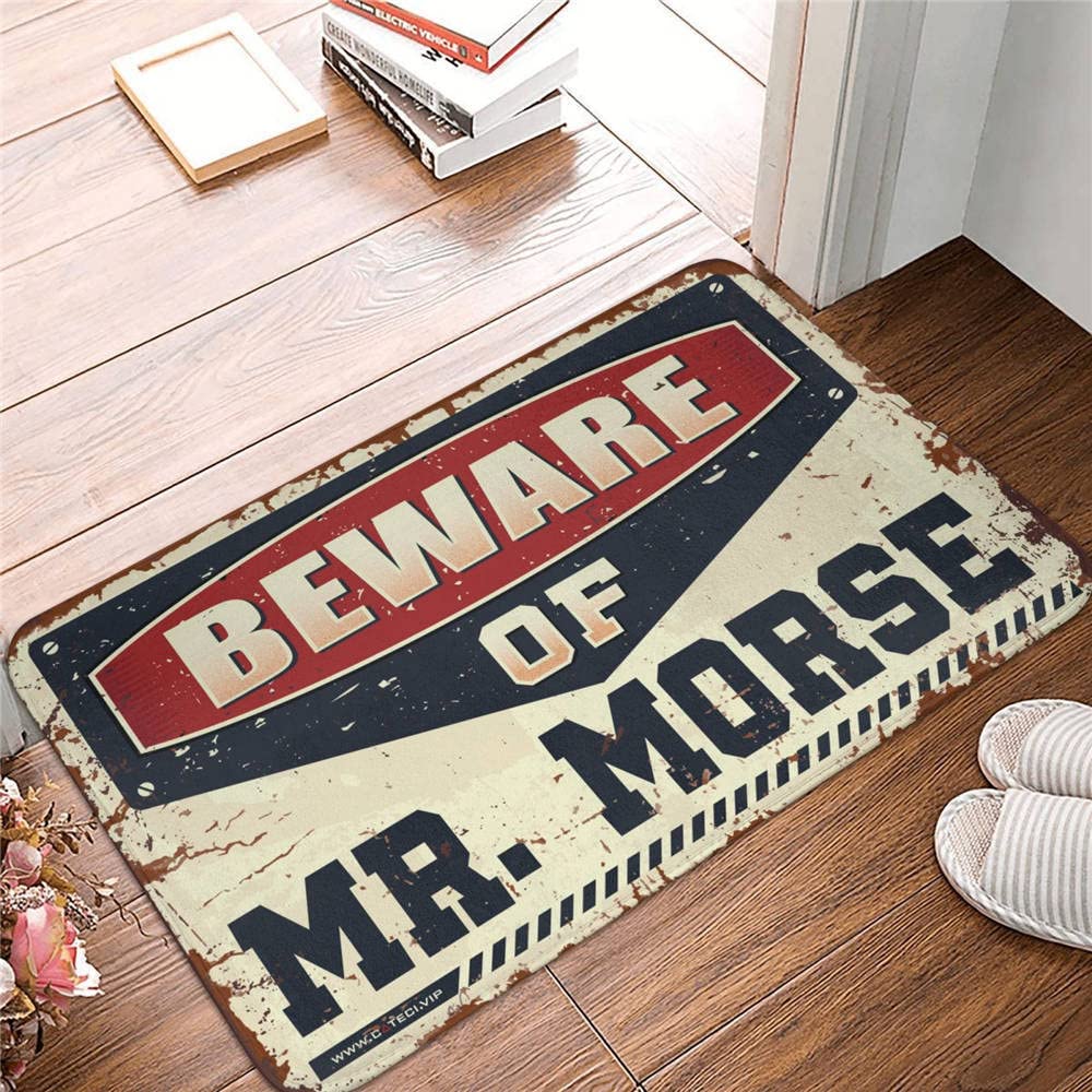 Tapis de porte d'entrée absorbant paillasson humour pour sol propre de ferme
