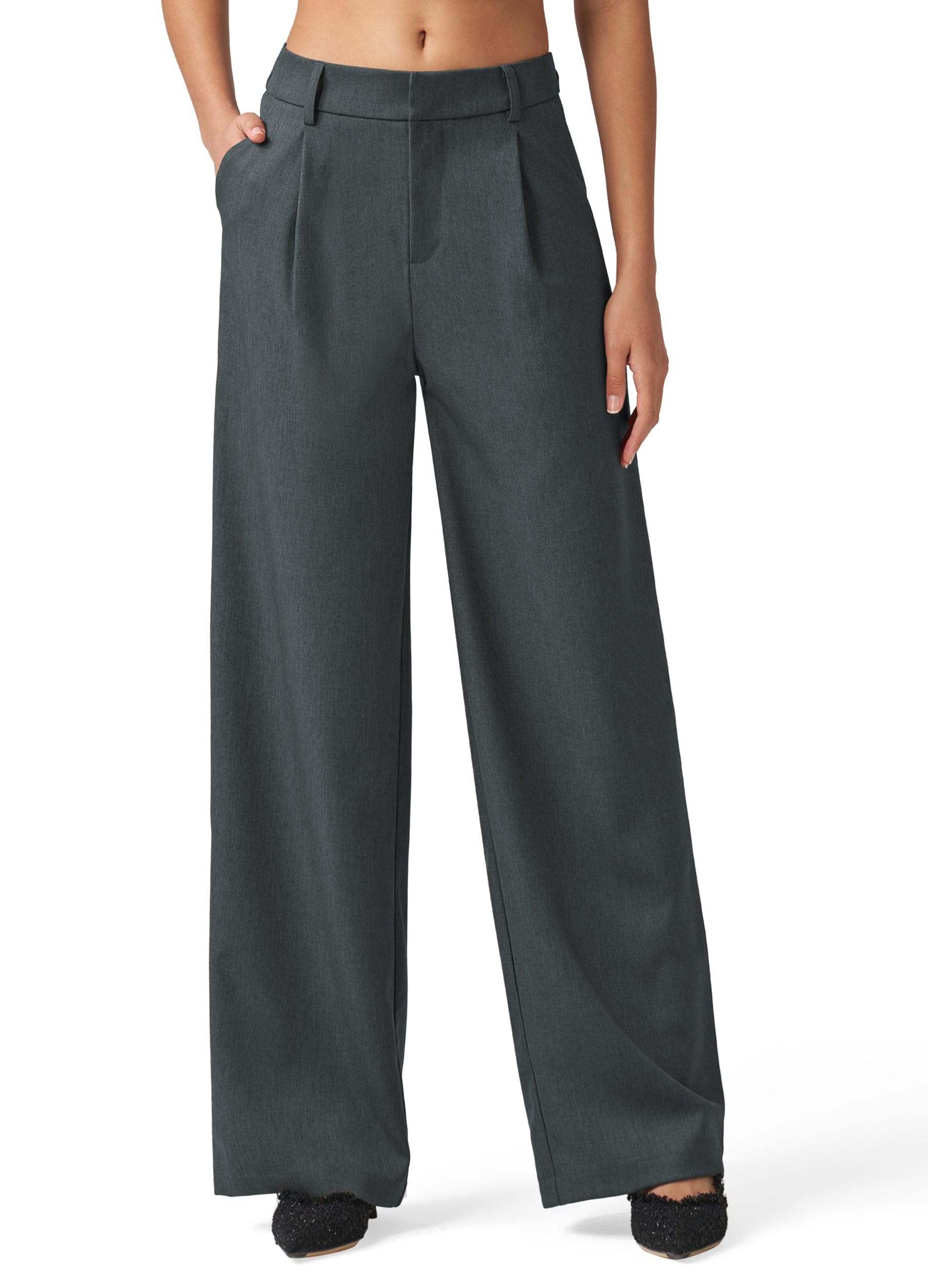 Willit Women's Work Pants Wide Leg Dress Pants High Waisted Casual Business Office Pants Slacks 29"/31"