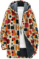 Vista 1 de MARSVOVO Aztec Ethnic - Suéter de punto para hombre, con cremallera y capucha, estilo casual, elegante, con forro polar, chaqueta de punto