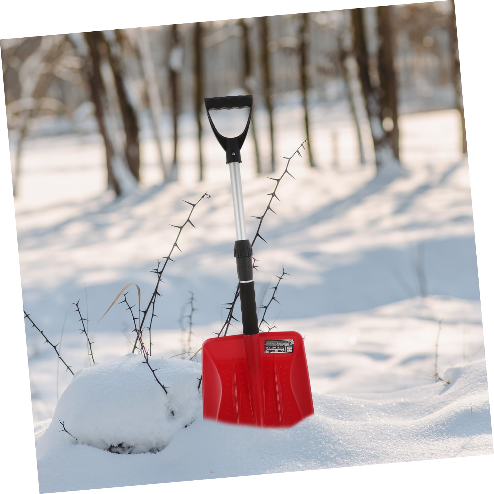 Sosoport Pelle à Neige Rétractable en Alliage d'Aluminium et Plastique, Anti-Dérapante et Robuste, pour Voiture en Conditions de Neige