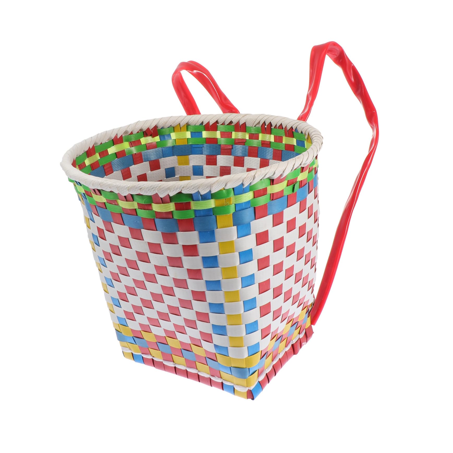 ABOOFAN 1Pc Ethnic Style Woven Basket for Multi Functional Storage Photo Prop Material Random Color for Home Decoration Nursery Organization