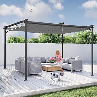 Grindi - Pavillon Garten - Terrassendach - Sonnensegel - Irda II 2,9x3,9m - wasserdichtes & stabiles Sonnenschutz für Terrasse und Freistehender - Gartenpavillon - Terrassendach - Markise