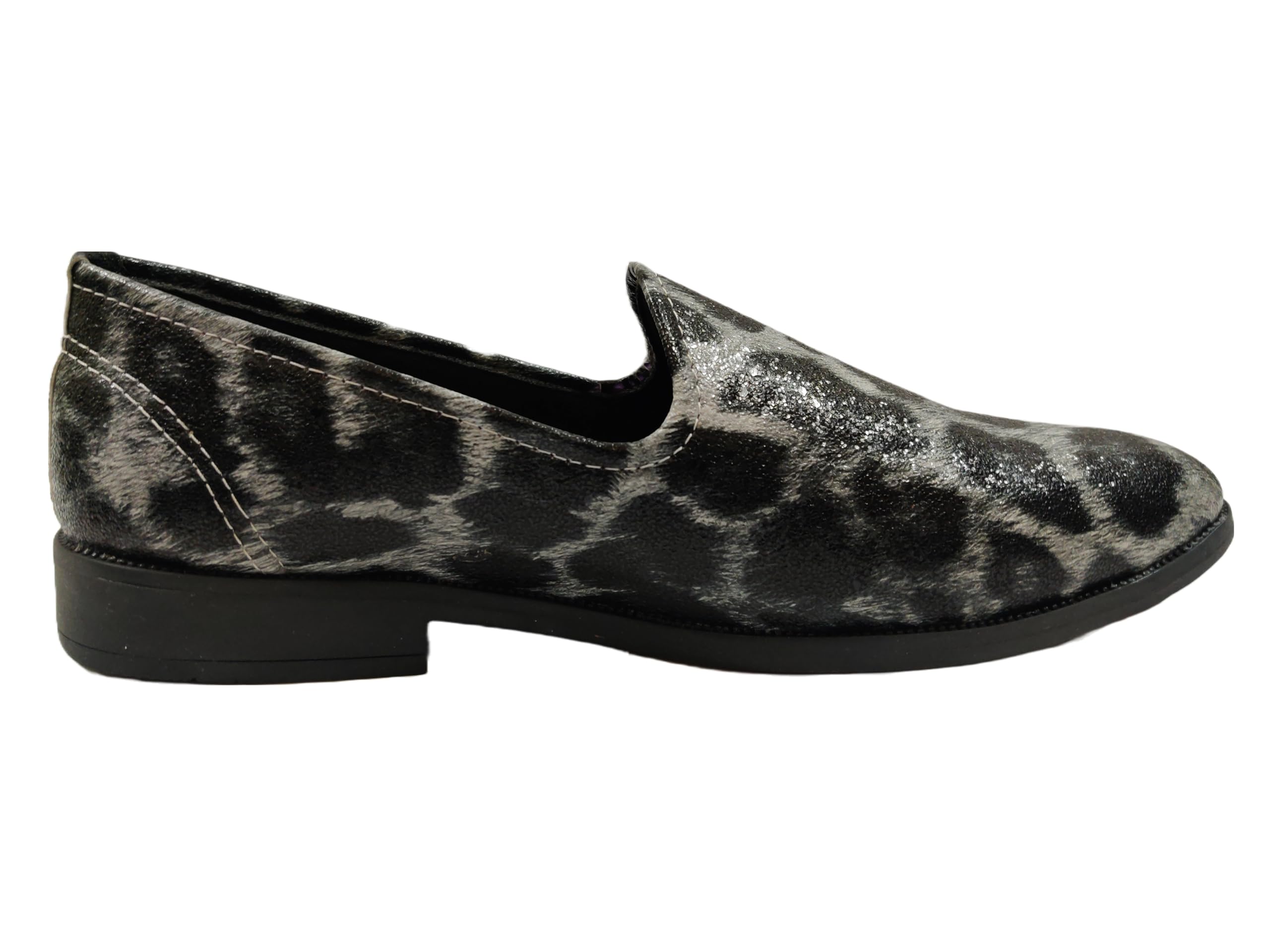 VELOUR INDIA Cheetah Inspired Textured Slipon Loafer Shoes for Men (9) White 2