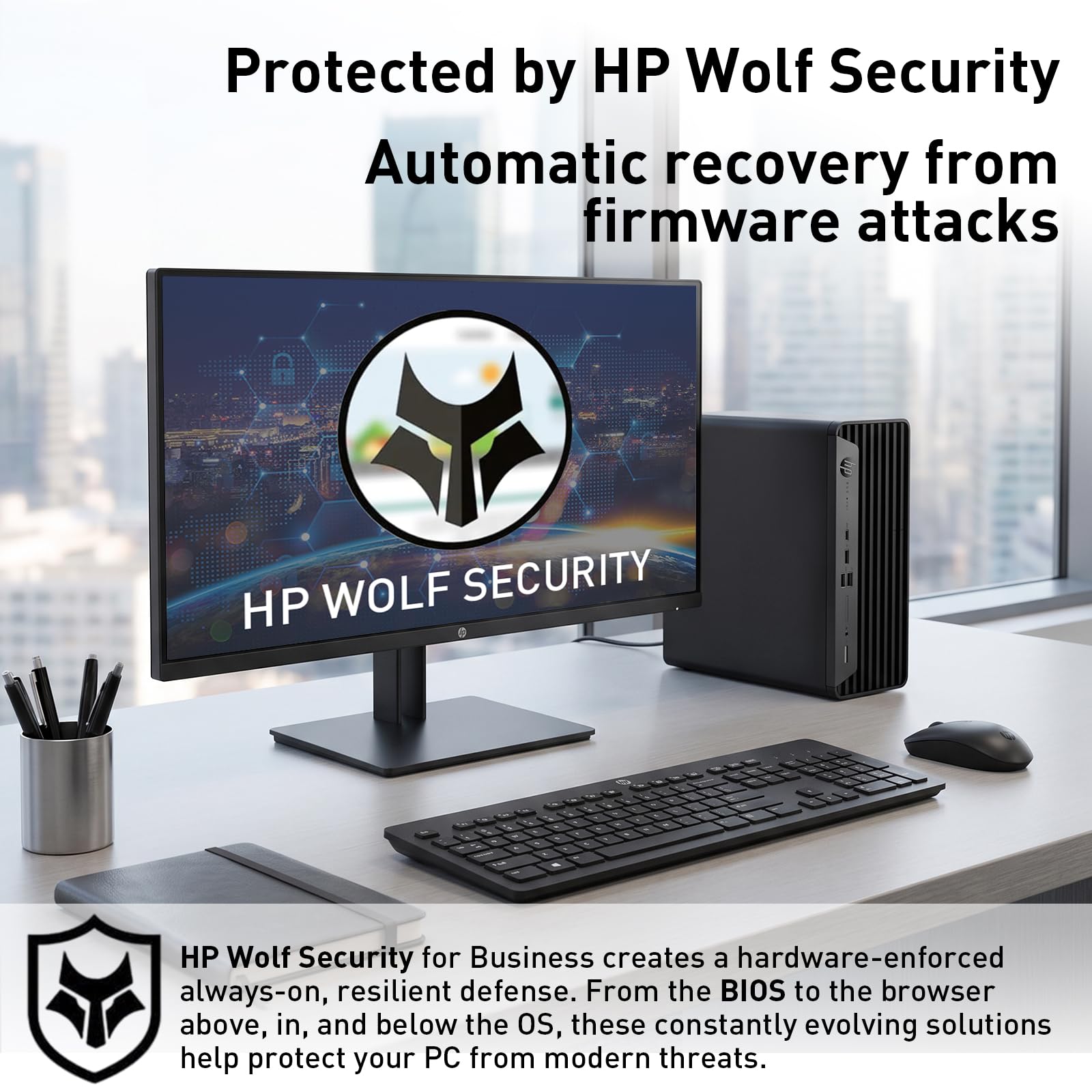 HP ProDesk 400 Intel i5-14500 Business SFF Desktop, 16GB DDR5 + 1TB SSD | Wi-Fi 6E, Bluetooth , Connect up to 3 displays, Wired Keyboard, Wired Mouse, RJ-45, HDMI, Win 11 Pro image 5