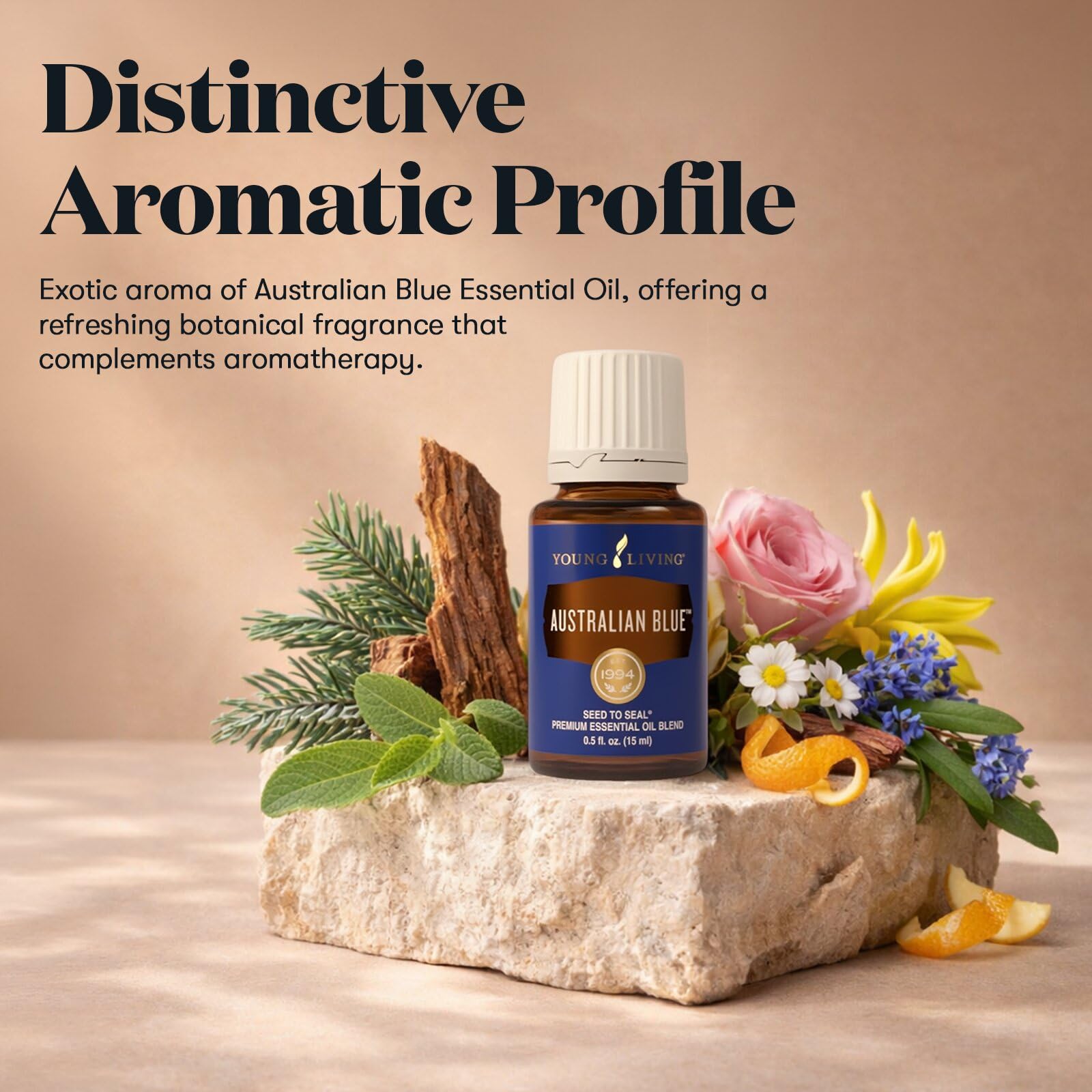 エッセンシャルオイル Young Living Australian Blue 15ml Australian Blue Essential Oil 15ml by Young Living Essential Oils