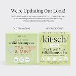 Kitsch Clarifying Tea Tree & Mint Shampoo Bar - Tea Tree Shampoo for Build-Up Removal - Hair Shampoo Bar for Scalp & Oil Control - Vegan Hair Care, 91g
