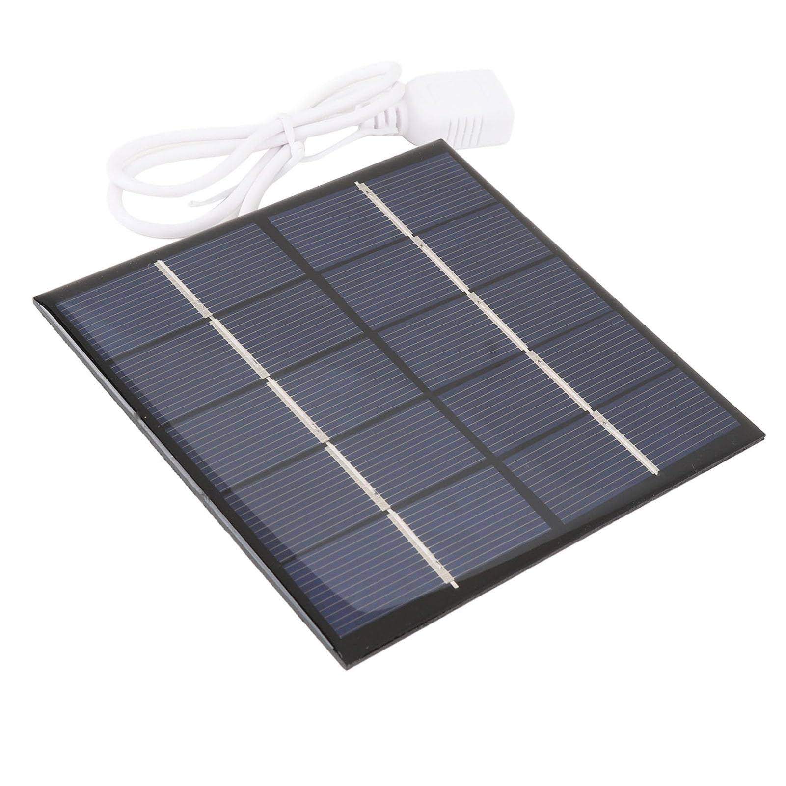 1.2W Portable Solar Panel, Polycrystalline Silicon Solar Charger for Phone Power Bank3.7V Battery, Small Solar Panel for Camping, Power Outage