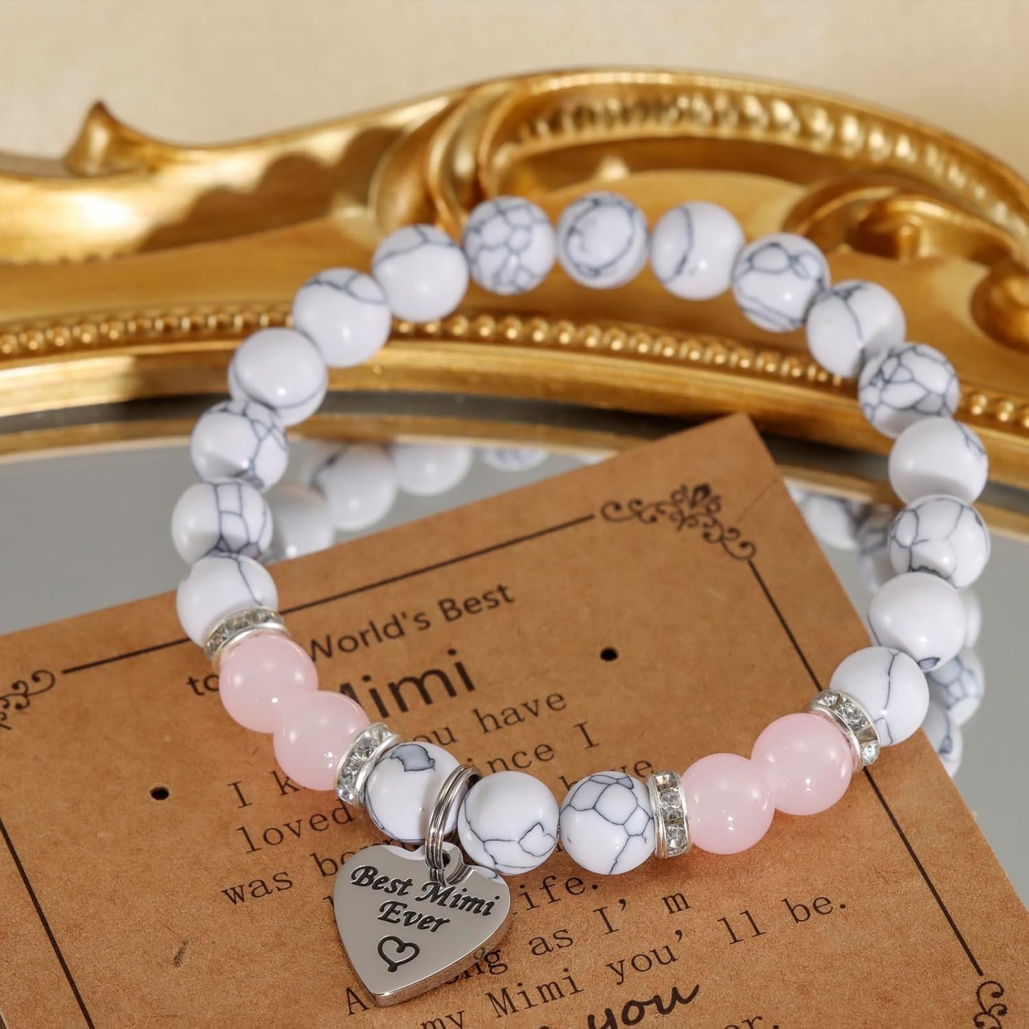 Kivosliviz Mimi Jewelry for Women Gifts from Granddaughter Best Grandma Mothers Day Mimi Bracelet - Image 4