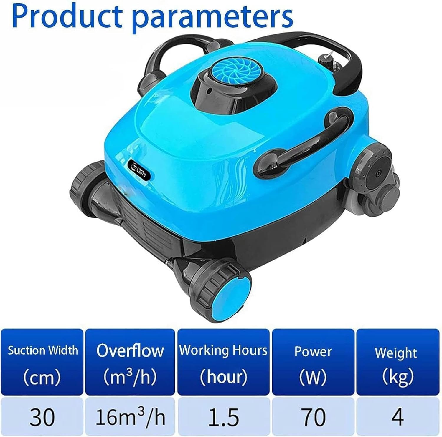 Robotic Pool Cleaners Without Rope, Automatic Pool Vacuum Cleaner, Intelligent Route Planning, Wall Climbing, Strong Attraction, Fast Charging, Very Suitable for Swimming Pools