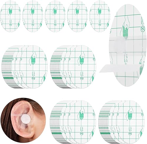 Cubiertas para los oídos para la ducha, 120 calcomanías impermeables para los oídos, cubiertas para los oídos para natación, ducha, protectores de