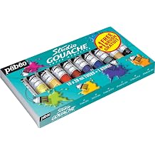 Pbo 230199 Gouache Studio + Starter Painting Set 10x 20 ml Tubes + Brush